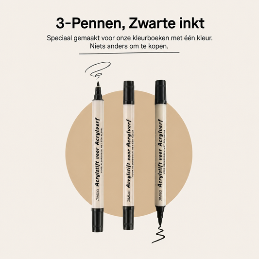 3 Stiften met Dubbele Punt